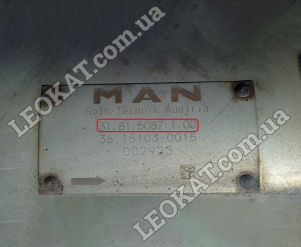 LEOKAT Викуп каталізаторів - MAN SE -  - Сажовий фільтр (DPF) - 31815087100 36151030015