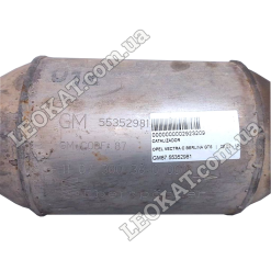 LEOKAT Викуп каталізаторів - Opel - Vauxhall - Opel Signum 3.0 CDTi|Opel Vectra C 3.0 CDTI - Кераміка - 55352981 GM CODE: 87 / GM87